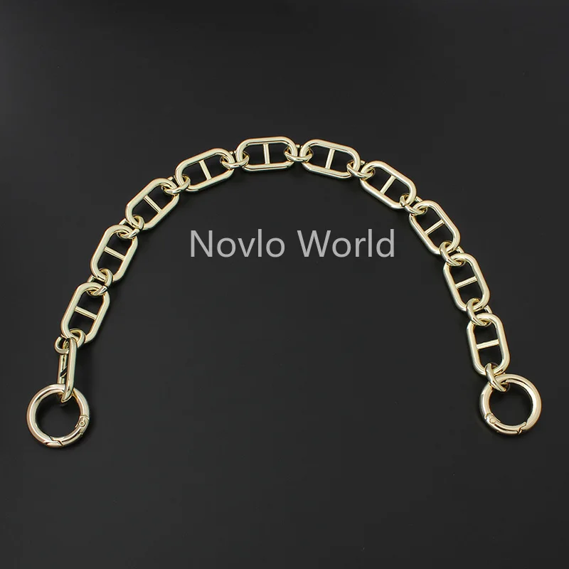 Light gold/Silver 30-120cm 33mm Alloy Metal Loop Durable Chain Ladies Heavy Duty Non Tarnishing Bag Chain Chains