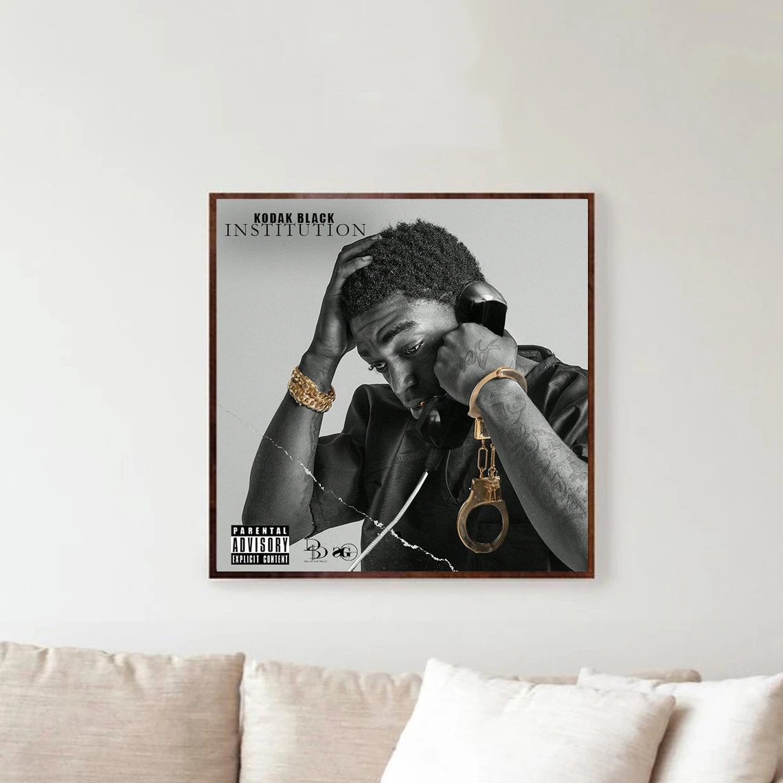 Kodak Black Institution Music Album Cover Poster Music Star Singer Canvas Print Art Wall Painting Home Decoration