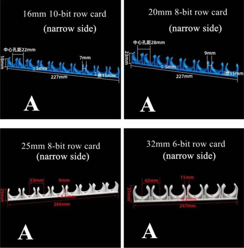 2szt 16-32mm Uchwyt rurowy PVC Karta rzędowa Plastikowa rura PPR Hak podporowy dla elektryków Stały stały klips do rur wodnych typu U Pasek