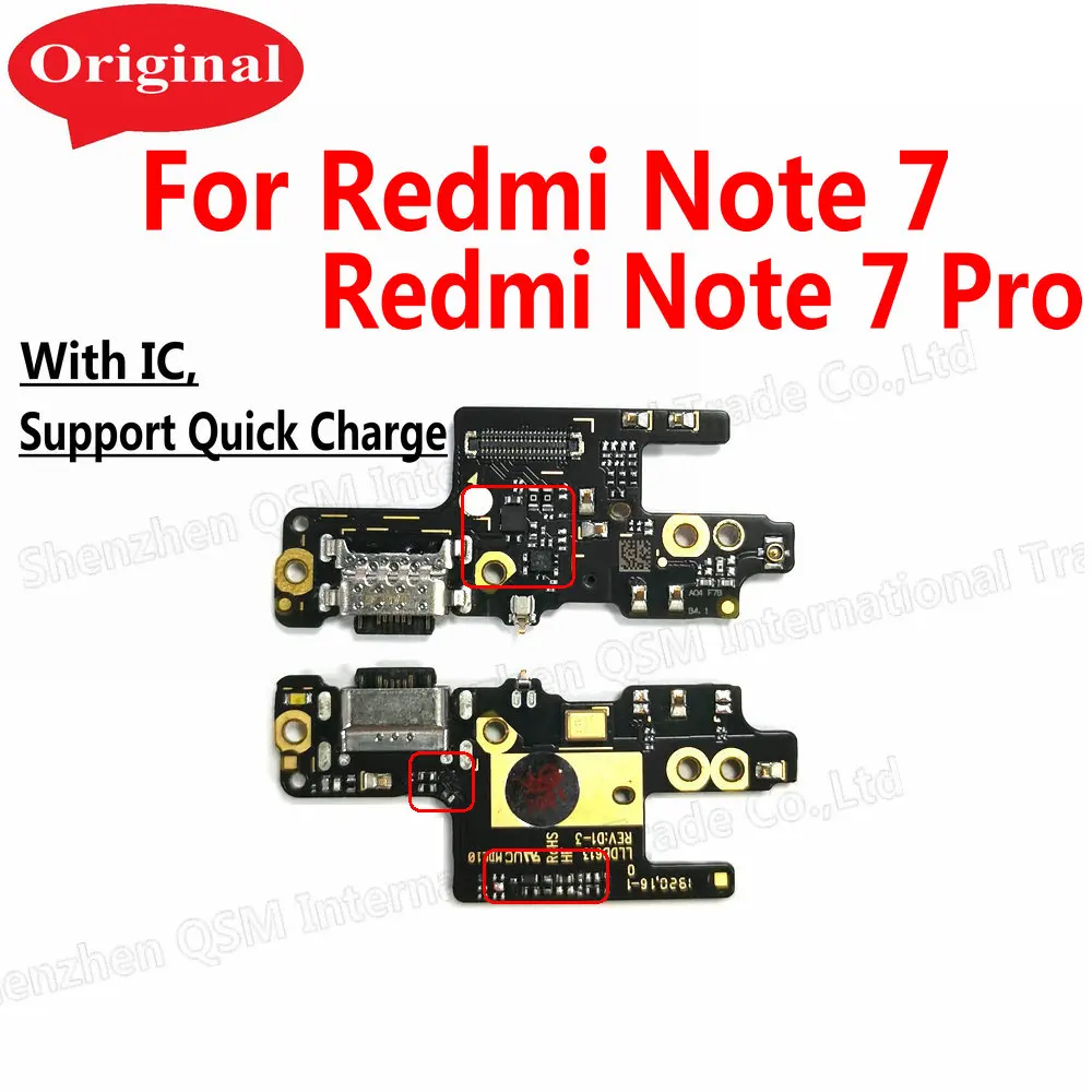 

Original USB Charging Port Board Flex Cable Microphone Module Connector Parts Replacement For Xiaomi Redmi Note 7 Pro 7pro