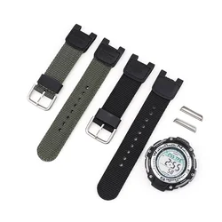 Correa de nailon verde militar para reloj Casio SGW-100 sgw 100 GW-3500B, repuesto de correa resistente al agua, accesorios deportivos para conducir