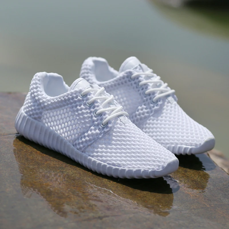 Summer hollow sports shoes unisex breathable running shoes mesh casual shoes light travel shoes shoes for women sneakers