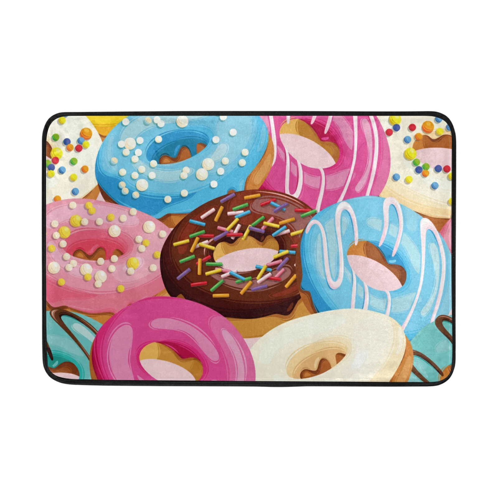 Sweet Donuts Colorful Printed Bathroom Mat Rug Waterproof Anti-Slip Kitchen Entrance Doormat Floor Mat Room Carpet New 40x60cm