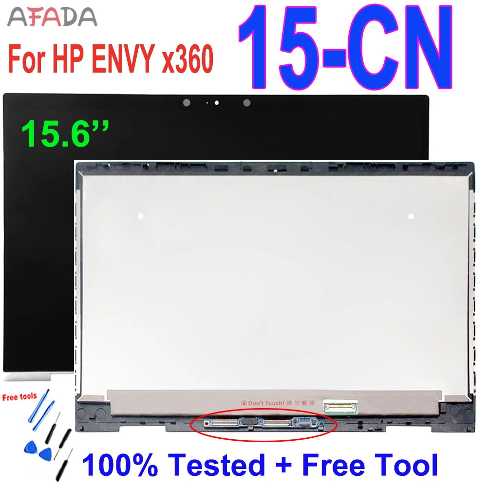 

15.6'' LCD Display For HP Envy x360 15-CN series 15-cnxxxxxx LCD Touch Screen Glass Digitizer Assembly Panel Replacement