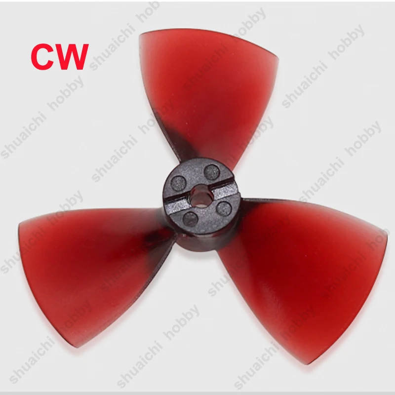 1Pair Dia 80mm 3 Blade Propeller PC High Strength Positive Negative Large Thrust Prop for DIY Model Ship ROV Underwater Thruster