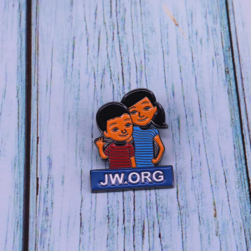 Jw.org Pioneer Cartoon Brooch Metal Enamel Lapel Badge Collect Denim Jacket Backpack Pin Decoration Given Friends And Fans Gifts