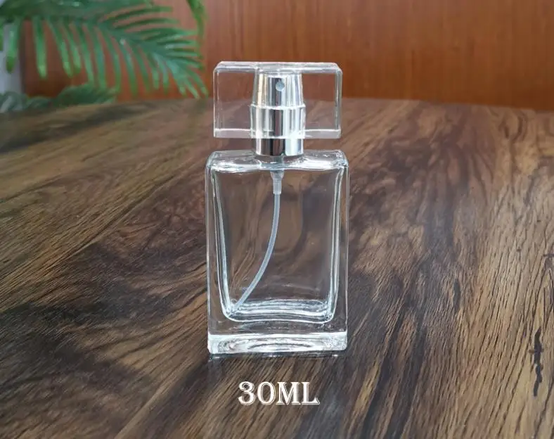 

200pcs/lot Empty 30ml Perfume Bottle Spay With Sarin Cap Glass Spray 30cc parfum Bottle Refillable Frangrace Container SN467