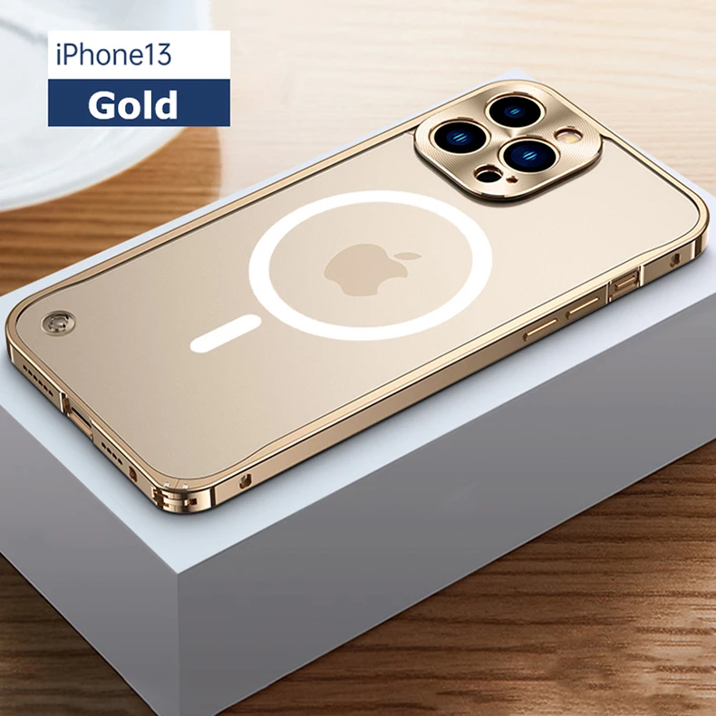 Metall Telefon Fall Für IPhone 12 13 14 15 16 17 Pro Max Abdeckung 16Plus Magnetische Aluminium Rahmen Telefon Shell für IPHON 16 17 Pro Max