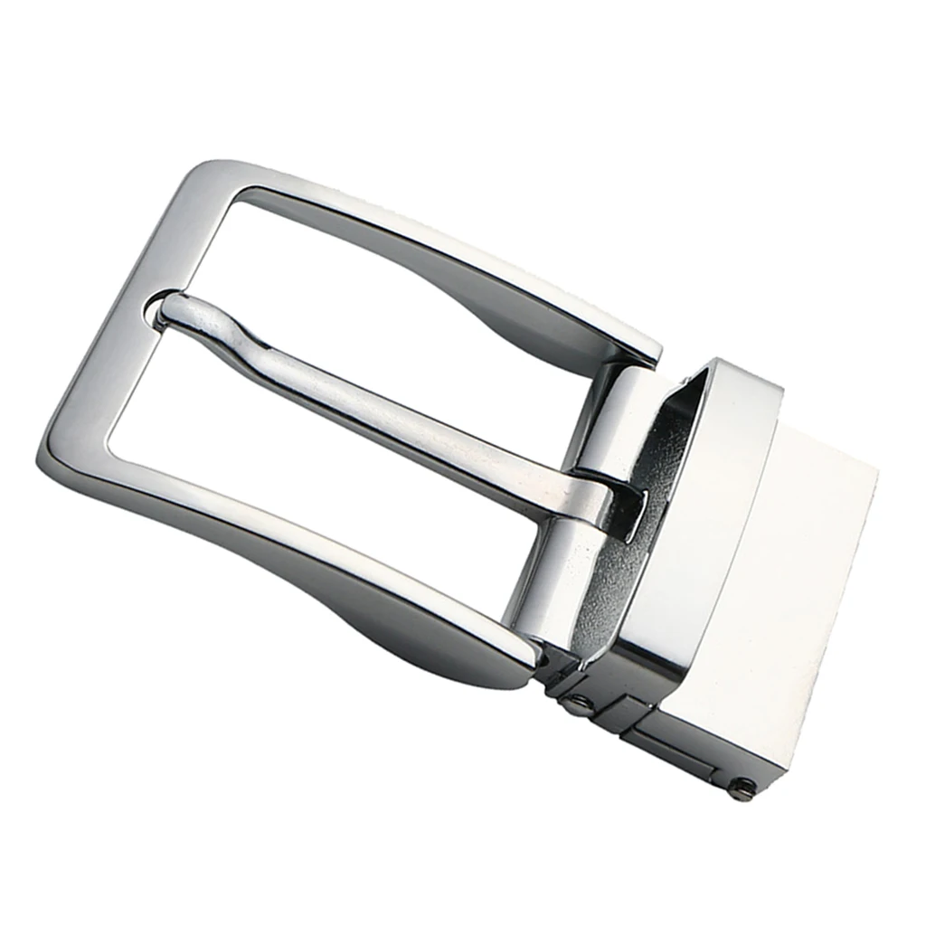 Simple Rectangular Belt Buckle Polished Reversible Ratchet Belt Buckle 40mm