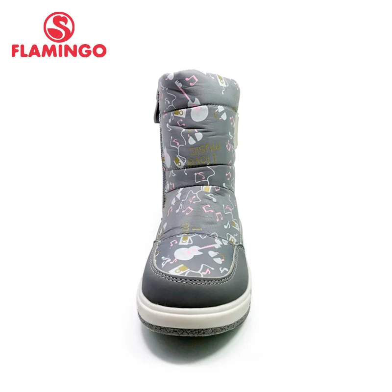 Flamenco-botas de nieve antideslizantes para niños, zapatos impermeables de lana de alta calidad para mantener el calor, talla 26-31, envío gratis,