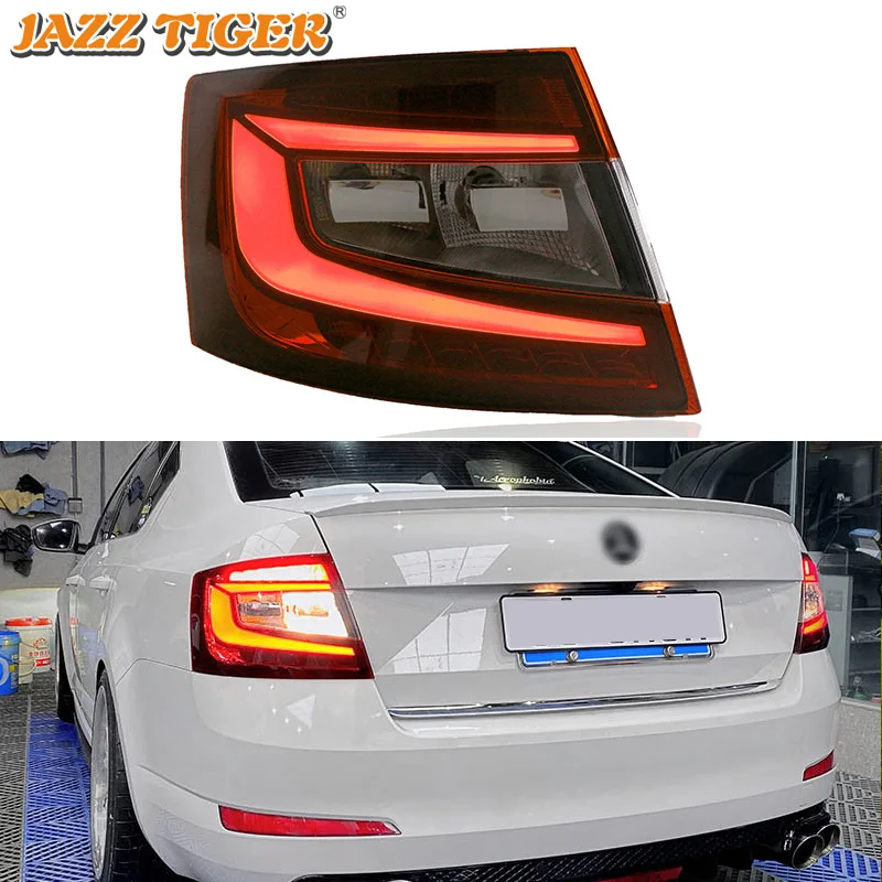 LED Car Taillight Tail Lamp Brake Reversing Reverse Rear Lights for Skoda Octavia 2015 2016 2017  Reflector Turn Signal Fog Lamp