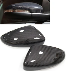 Carbon Fiber Reaview Mirror Cover Cap For Volkswagen VW Scirocco EOS Passat CC 2010-2016 Beetles Jetta Bora Replacement Clip On