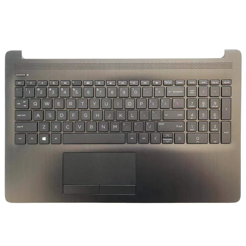 

US Laptop keyboard for HP 15-DA 15-da0088nr 15-DB 15T-DA 15T-DB TPN-C135 TPN-C136 with Palmrest Upper Cover