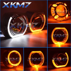Angel Eyes Dust Bezels For Spotlights Hella 3R G5/ Q5 Cover Turn Signal Projector Headlight Shrouds Car Lights Accessories
