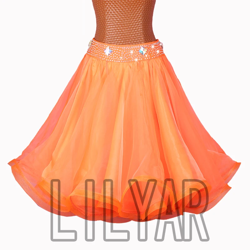 Latin Dance Dress Latin Skirt Competition Dress Costumes Performing Dress Practice Skirt Customize Adult Kids Lady