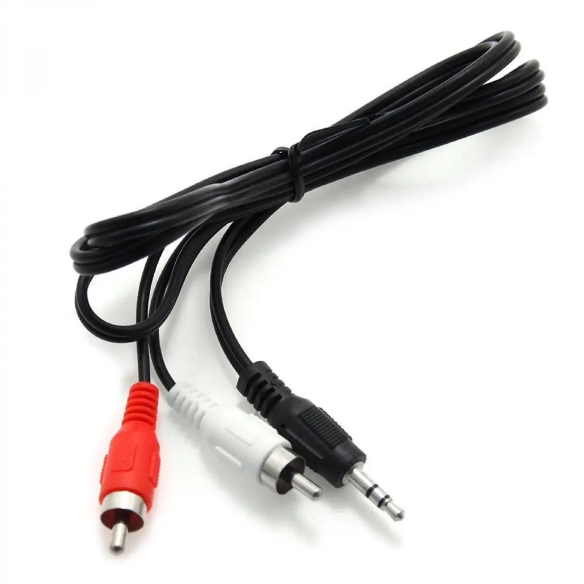 Audio Cable Mini Jack 3.5mm male to 2 RCA male 1 meter stereo headset