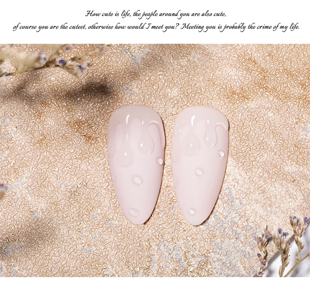 Vendeeni 15ml Wassertropfen Gel-Nagellack UV-Blasen-Gel-Lack Paste Strass Wasserwellen-Effekt Nagelgel-Lack – Detail 7