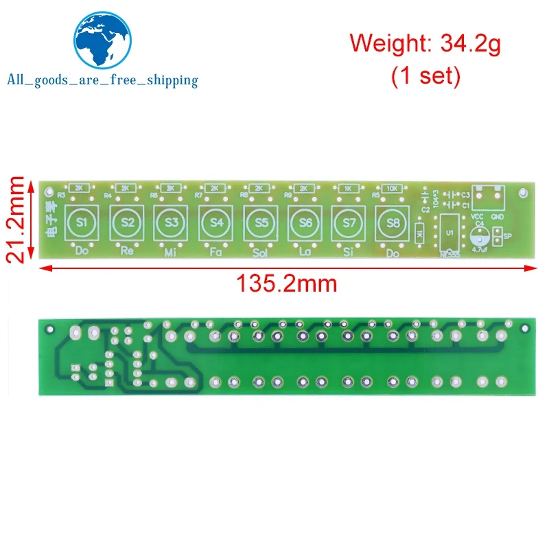 TZT 1set DIY Kit NE555 Component Electronics Electric Piano Organ Module