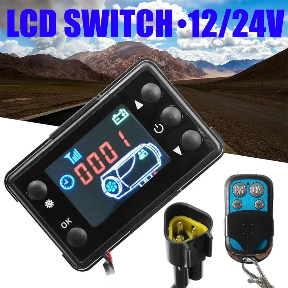 12V/24V LCD Monitor Switch Board And Heater Parking Remote Controller For Websato Eberspacher Diesels Heater