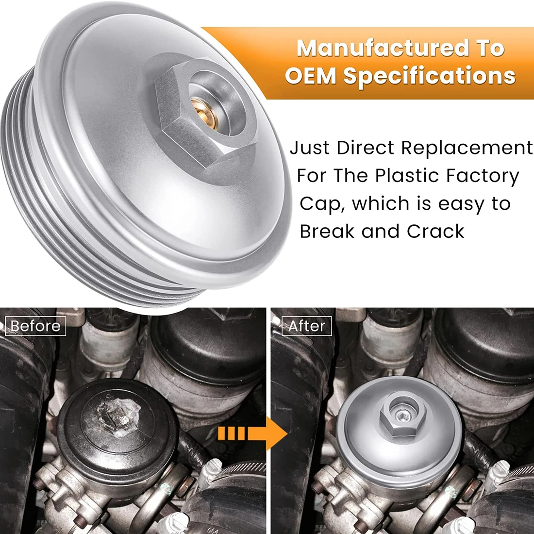 أداة غطاء مرشح الوقود 3C3Z-9G270-AA لطراز فورد 6.0L powerالسكتة الدماغية الدولي