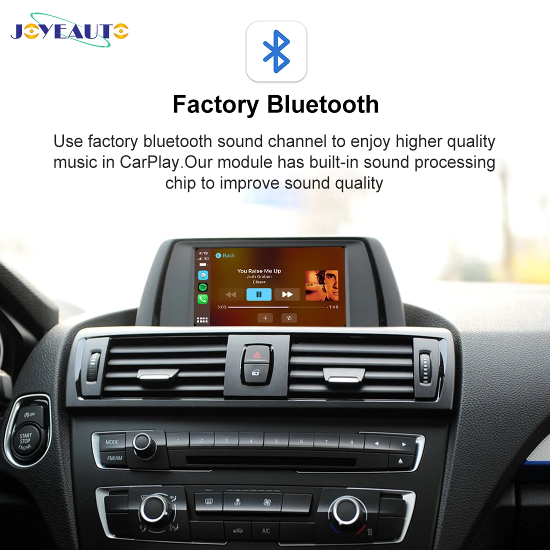 JoyeAuto for BMW F30 E90 F10 E46 E60 F20 E92 E39 CIC iDrive Wireless Apple CarPlay iOS Android Auto Mirror-Link AirPlay Car Play