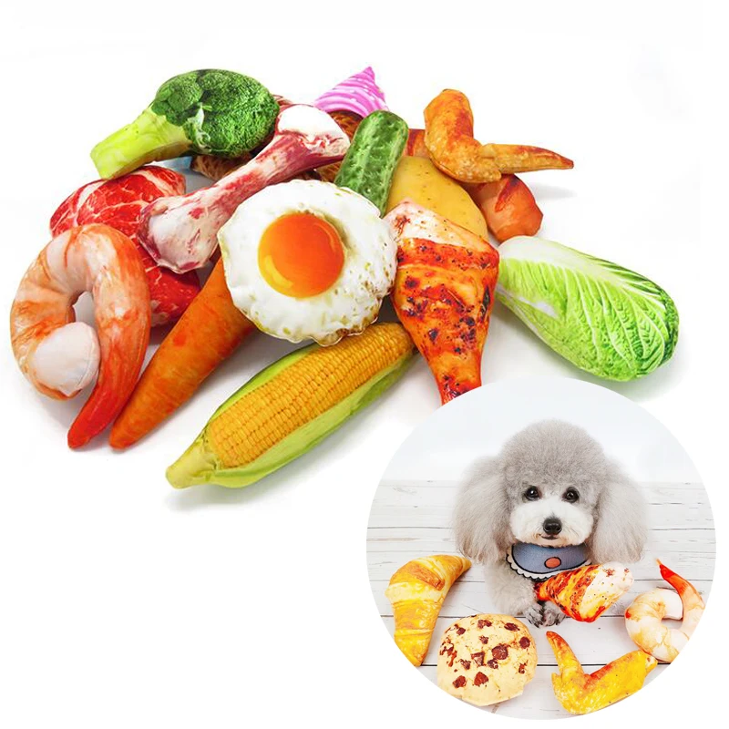 

Dog Toys Funny Drumstick Simulation Meat Puppy Play Games Chew Toys Squeaky Pet Toys For Small Medium Dogs Pug Cats Pet Supplies