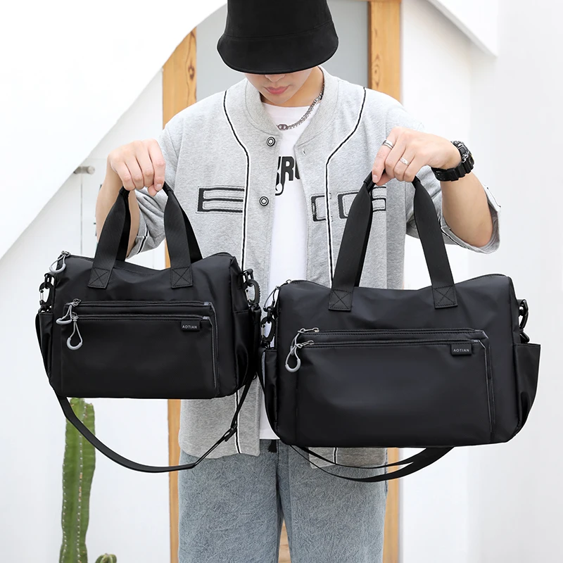 AOTIAN New Men's Shoulder Bag High Quality Boys Crossbody Bag Man Messenger Bag Nylon Male Business bolsas, Large and small