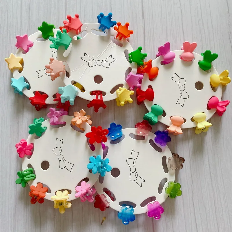 10 teile/satz Candy Farben Mini Haarnadel Für Baby Mädchen Nette Haar Krabben Krallen Grip Pony Kinder Kleine Haar clips Crown haarspange headwear – Detail 3