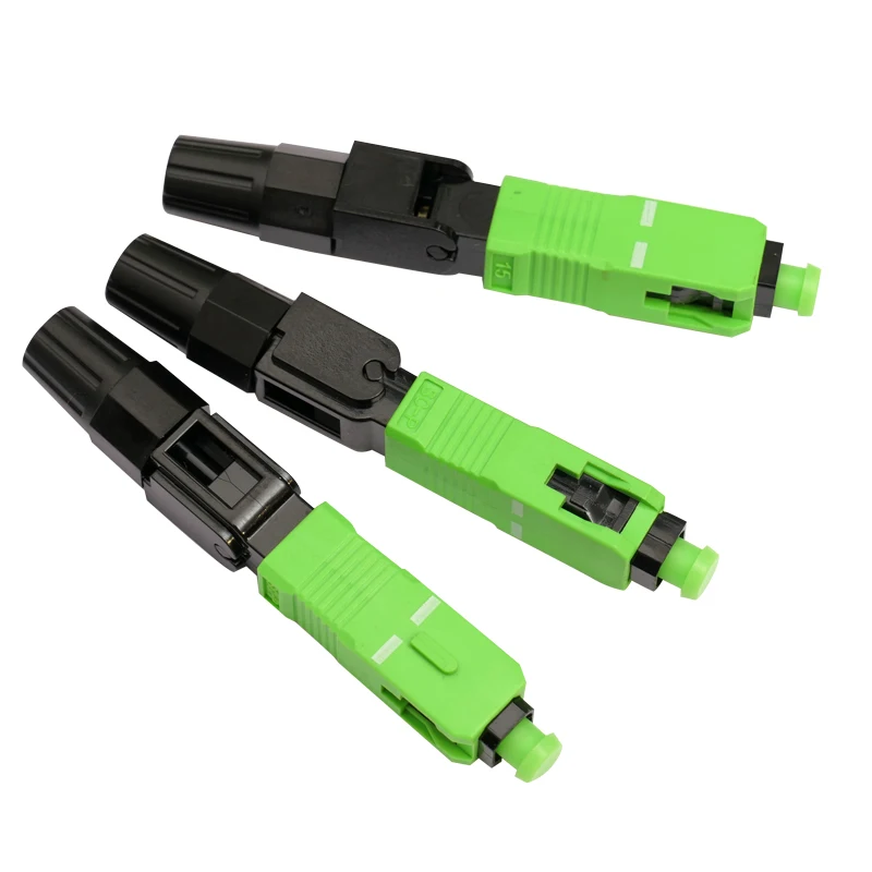 Imagem -03 - Conector Rápido de Fibra Óptica sc Apc Conector de Fibra Óptica sc Apc com Baixo Preço Conector de Fibra Óptica de Montagem Rápida com Campo Ftth com Conector sc 0.3dbm com 100 Peças