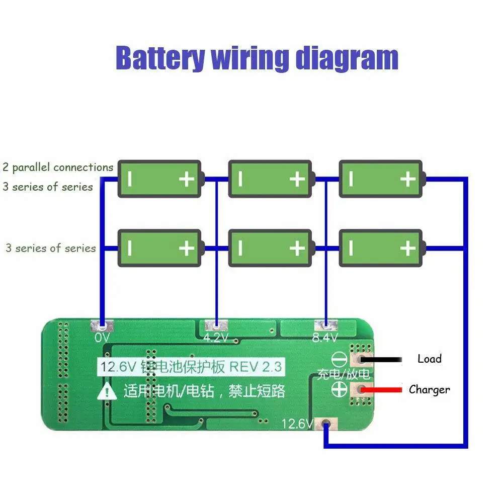 3S 20A Li-ion Lithium Battery 18650 Charger PCB BMS Protection Board 12.6V Cell 59x20x3.4mm Module