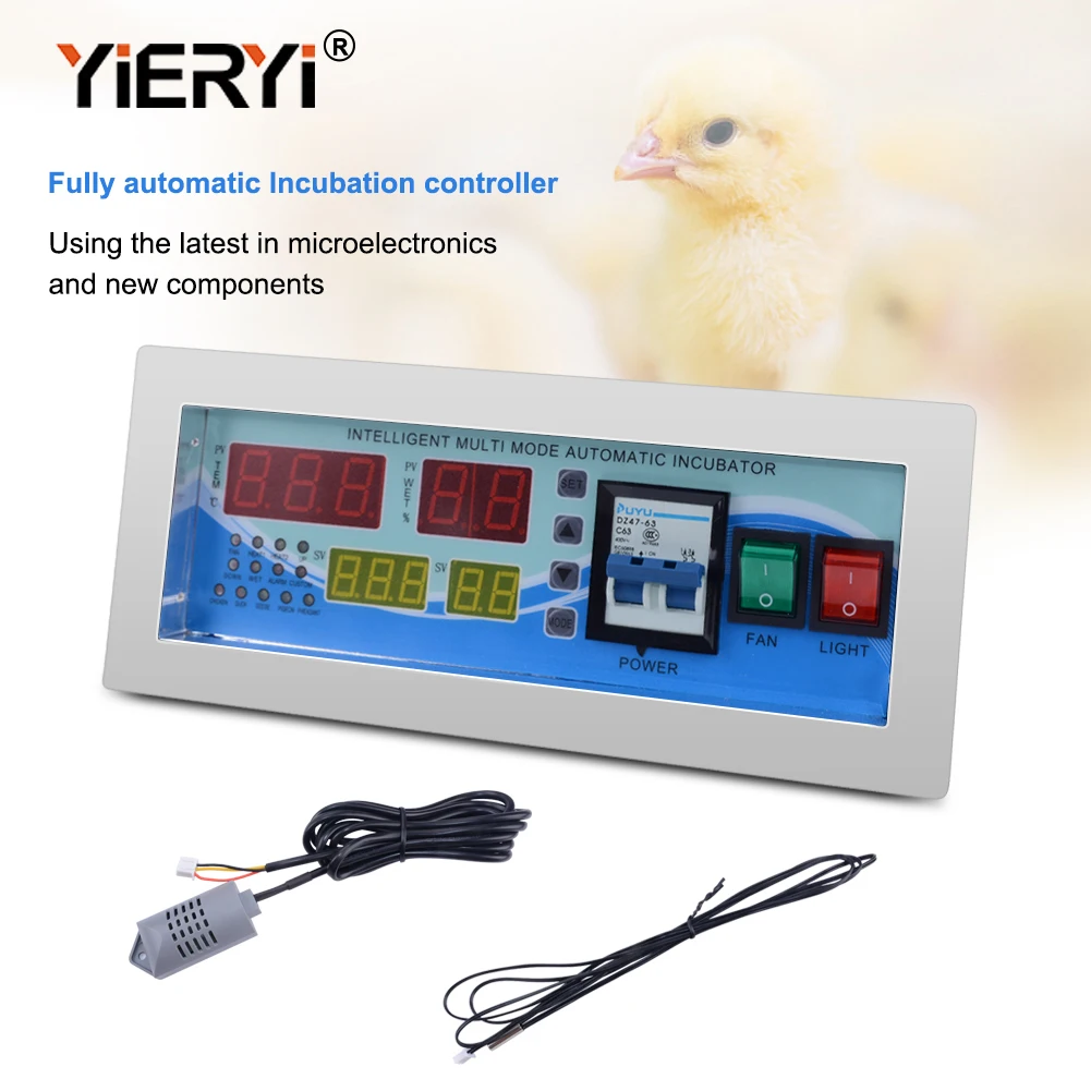 Yieryi XM-18E Intelligent Incubator Temperature Controller Moisture Meter Digital Egg Incubator Thermostat AC 160V-240V 50HZ