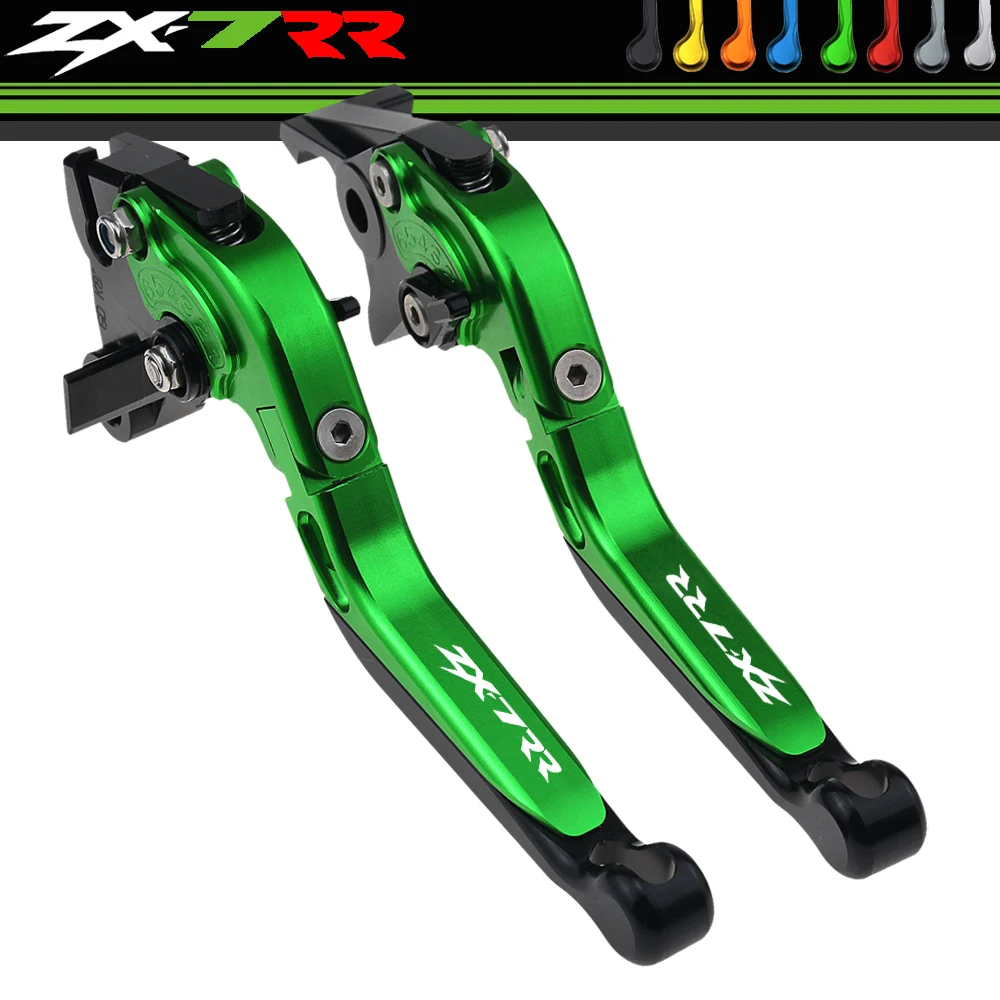 

For Kawasaki ZX 7 RR ZX 7RR ZX7 RR ZX7RR 1989-2003 1990 Motorcycle CNC Adjustable Foldable Brake Clutch Lever Handle Grips Set