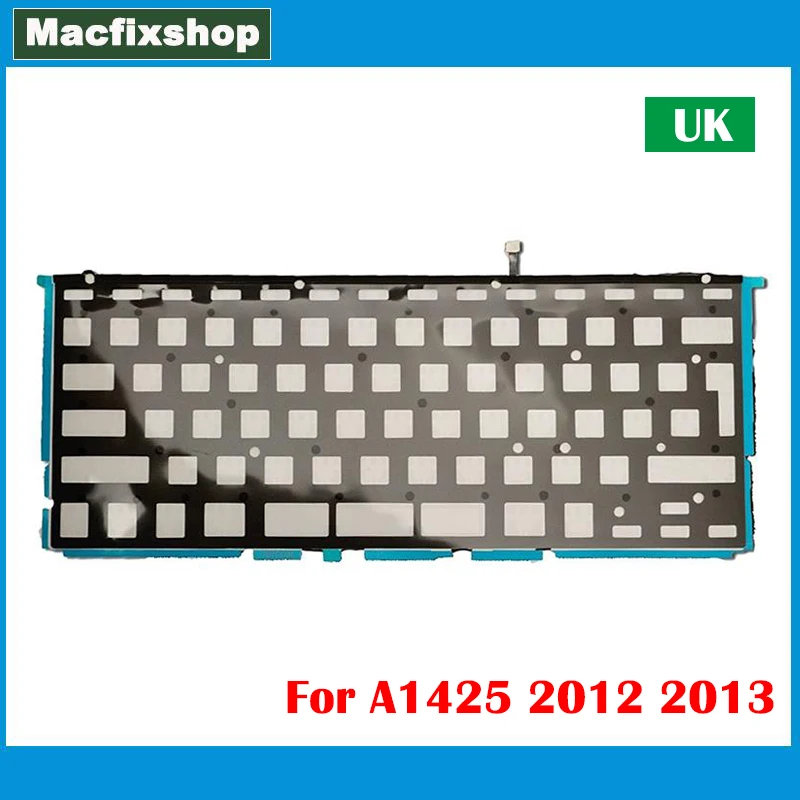 Replacement A1425 UK Keyboard Backlight For Macbook Pro English UK EU A1425 Keyboard Backlit Late 2012 Early 2013 MD212 ME662