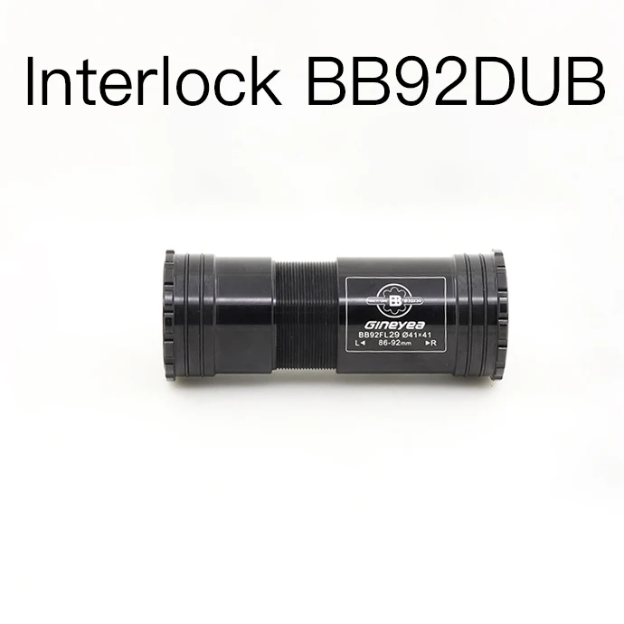 auto-lock BB92DUB 24 29 30 41DUB 4130 Press Fit Bottom Brackets 4 Bearings for Road Bike Mountain Frame Shell Crankset Chainse