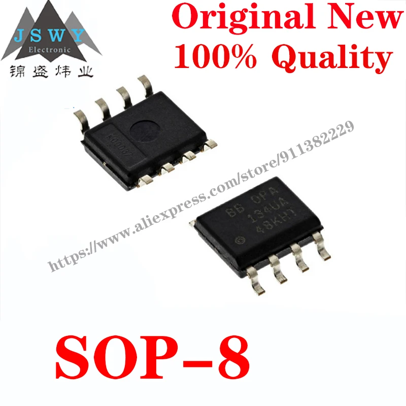 

10~100 PCS OPA134UA SOP-8 Semiconductor Audio Amplifier IC Chip with for with module arduino Free Shipping OPA134U