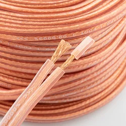 GNM pure copper audio speaker cable 99.99999% high purity copper flat speaker cable suitable for car amplifier home