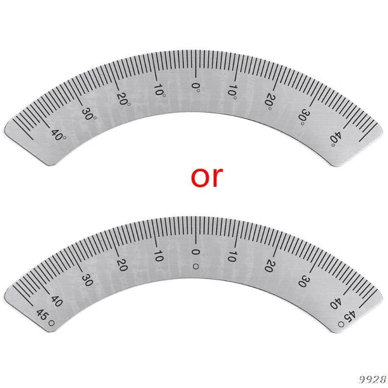 Angle Plate Scale ruler 45 Degree Angle Arc M1197 Protractors Milling Machine Part - Measuring Gauging Tools