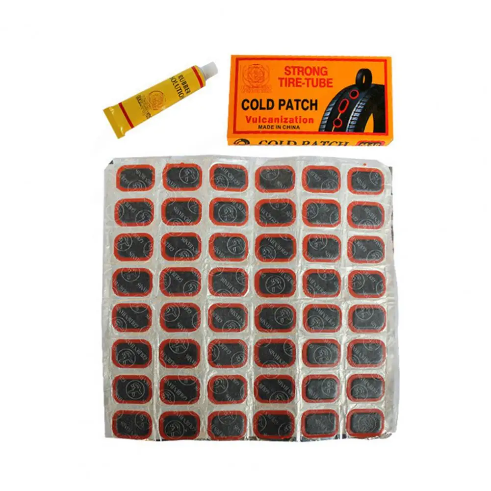 Rubber 1 Set Professional Vulcanization Patch Tire Repair Tool Multifunctional Tire Patches Glue Compact   for Bike