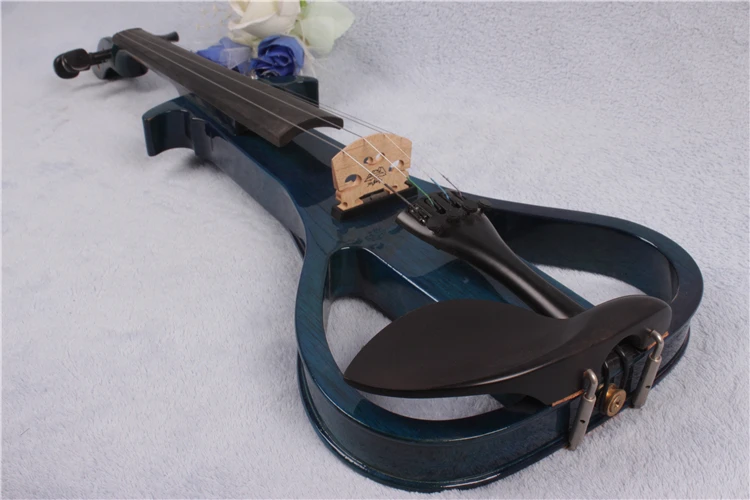 4/4 Electric Violin Silent Pickup Fine tone Solid wood  Electric Silent Violin 4/4 Handmade Free Case Bow Cable Rosin #EV3