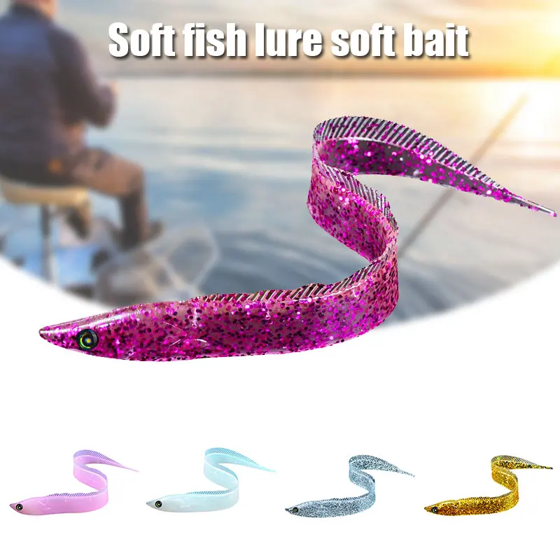 

Lifelike Fish Lure Ultra-realistic Pvc Hairtail Soft Fishing Baits 28cm/19.5g Lifelike With Fish Hooks Fish Lure Leurre Truite