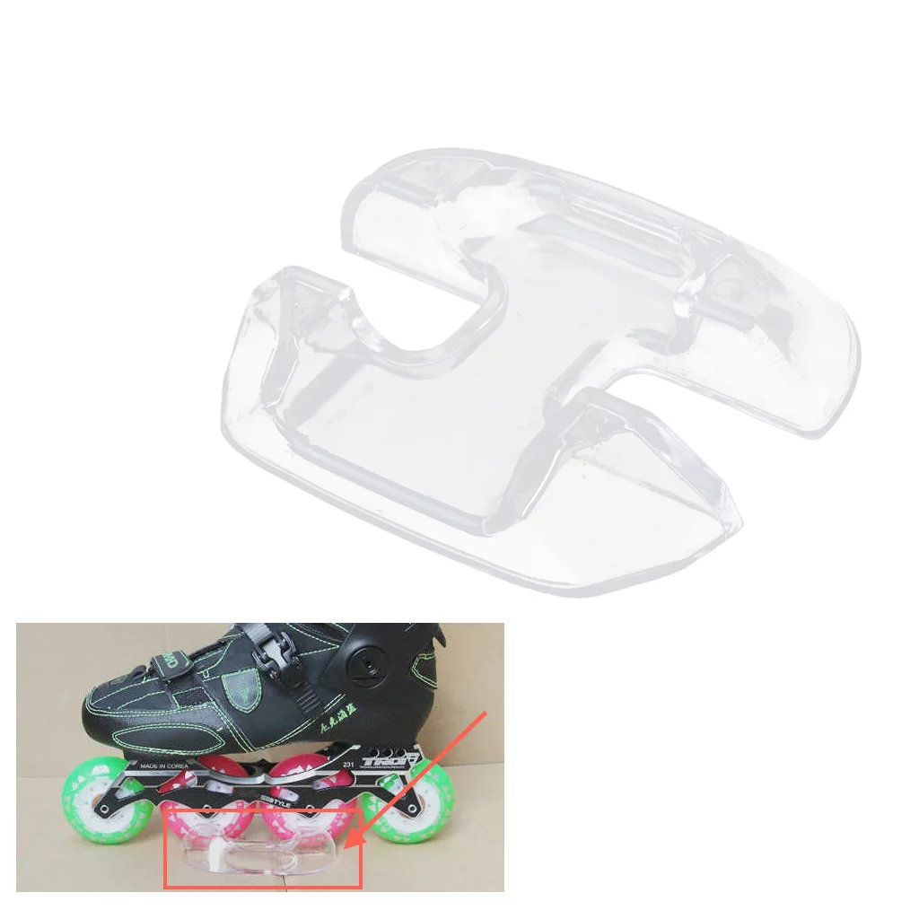 Kecil Kuat Tahan Lama Plastik Hoki/Inline Skate Sepatu Rak Display Stand-Transparan