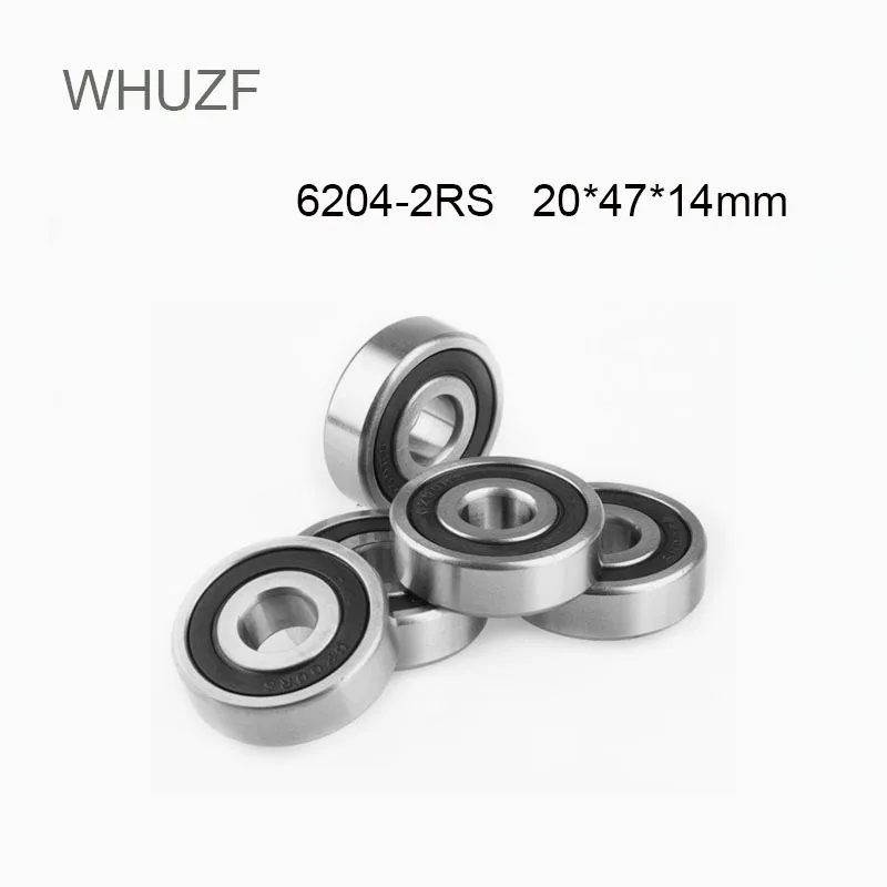 

WHUZF Free Shipping 5/10PCS 6204RS Bearing 12*32*10 mm ABEC-1 For DIY Drills Deep Groove 6204 RS 2RS Ball Bearings 6204RS