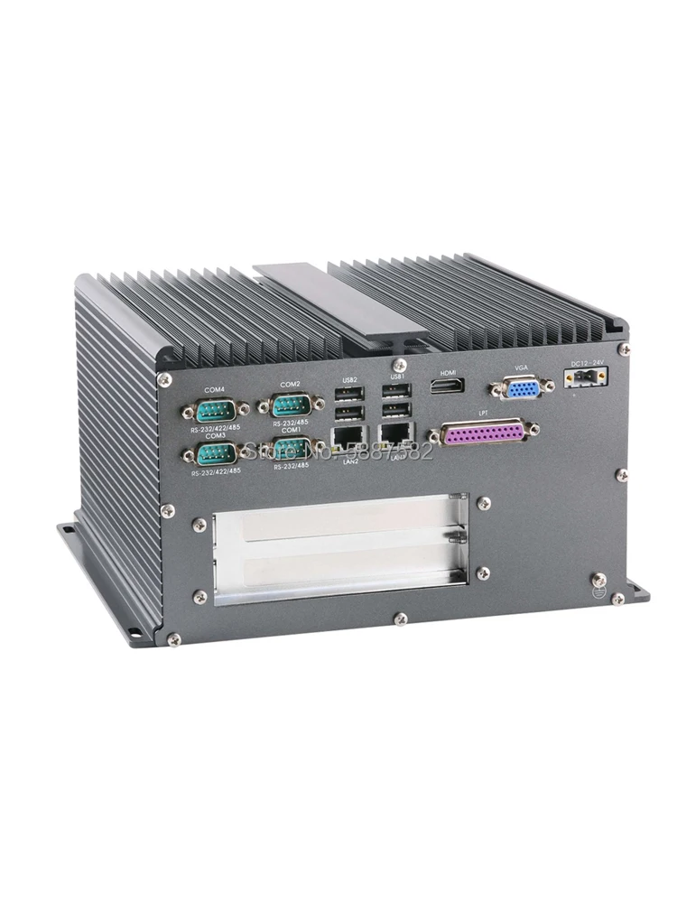 X86 Intel J1900 CPU 6*COM Mini PC sin ventilador para equipos industriales con 2 PCI 4*USB 2*LAN