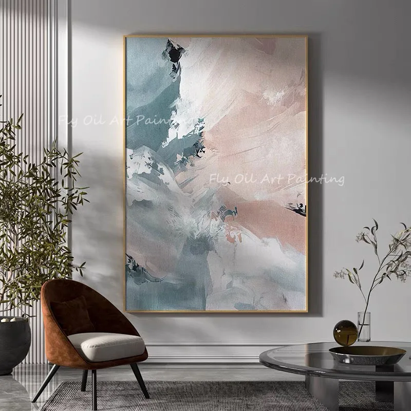 

100% Handmade Colorful thick knife landcape Canvas Oil Painting large size fashion Wall Pictures for Living Room Decoration