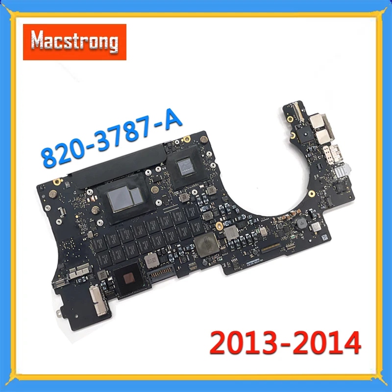 

820-3787-A Original A1398 Motherboard for MacBook Retina 15" Late 2013 2014 i7 2.3GHz 2.5GHz 16GB RAM Logic Board