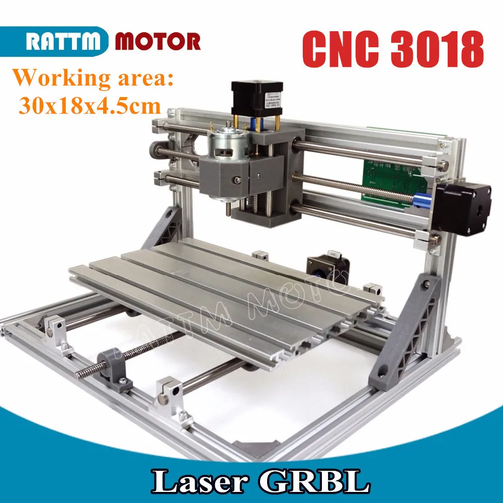 RATTM 3018 GRBL Control DIY Mini CNC Machine Working Area 300x180x45mm 3 Axis Pcb Milling Machine,Wood Router,CNC Router v2.4