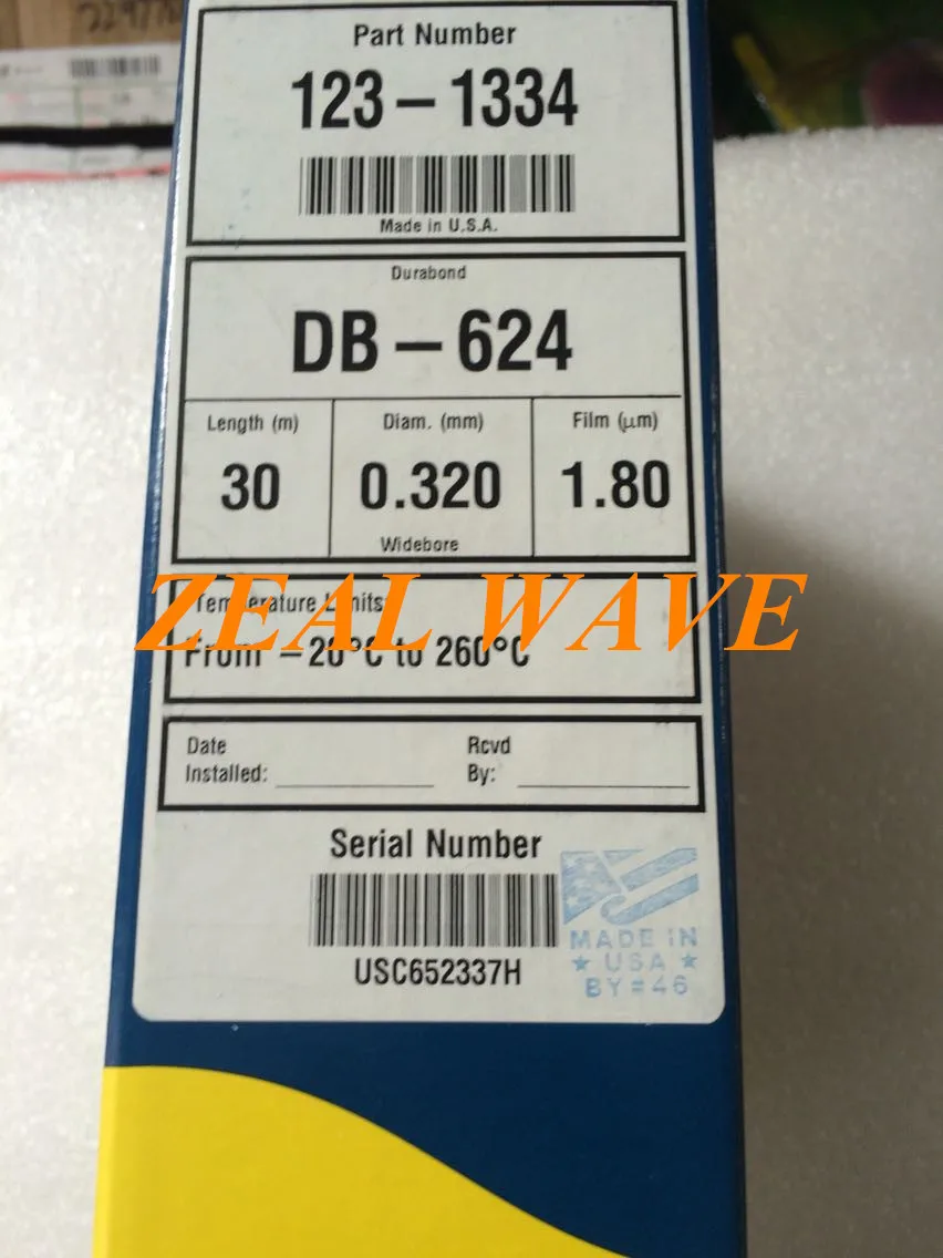 DB-624 30m  0.32mm  1.80u Agilent Consumables