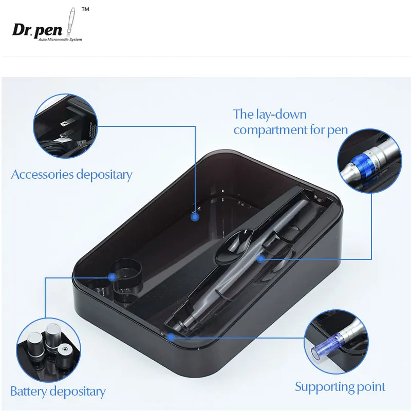 Dr Pen A6 Wireless with 2PCS 12 Pin Cartridges Needles Meso Tattoo Microneedling Mesotherapy Derma Pen Skin Care Tool