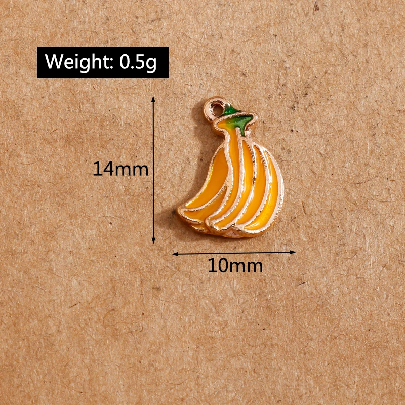 10 stücke Emaille Frucht Charms für Schmuck machen niedlichen Ananas Anhänger DIY Ohrring Halskette handgemachten Schmuck Ergebnisse – Detail 40
