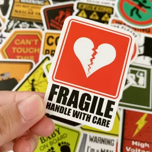 50 pcs Warning Stickers Danger Danger Skate Refrigerator Guitar Portable Motorcycle Travel Classic Legal Toy 12 Main Sales Sticker for Refrigerator - №12